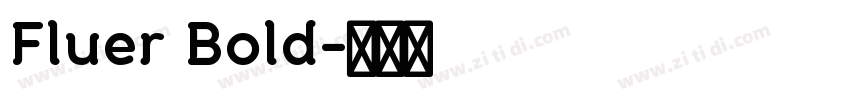 Fluer Bold字体转换